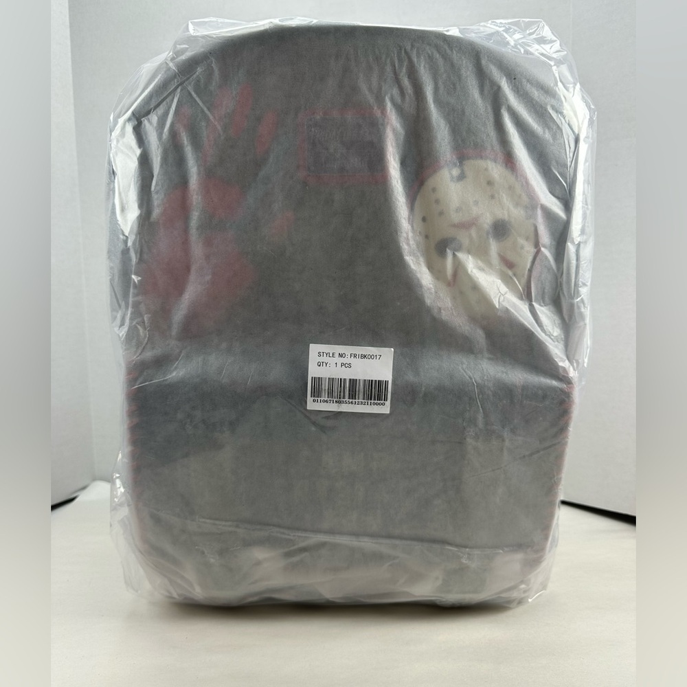 Loungefly Friday the 13th Camp Crystal Lake Canvas Full-Size Backpack - Picture 9 of 9